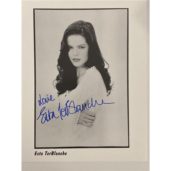 All My Children Esta TerBlanche signed photo