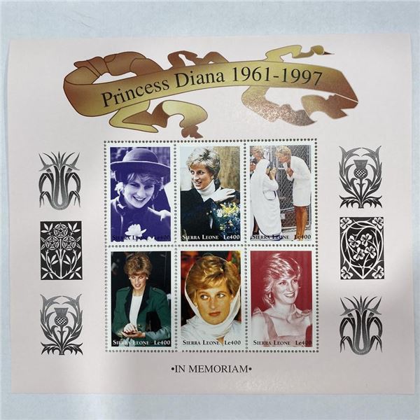 Sierra Leone Princess Diana commemorative stamp set