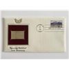 Image 1 : Wyoming Statehood 100th Anniversary Gold Stamp Replica First Day Cover
