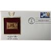 Image 1 : Marshall Plan 50th Anniversary Gold Stamp Replica First Day Cover