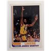 Image 2 : James Worthy Lakers Facsimile Signed Topps Basketball Card 1993