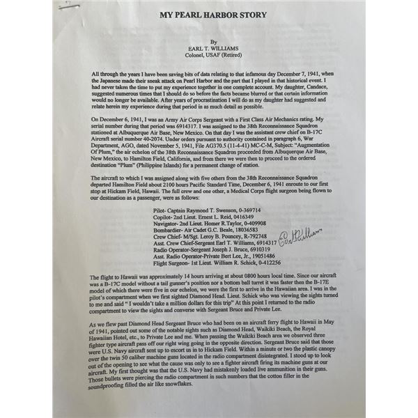 Earl T. Williams signed print