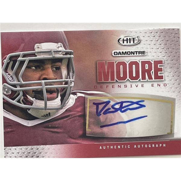 Damontre Moore 2013 Sage Hit #A9 signed trading card