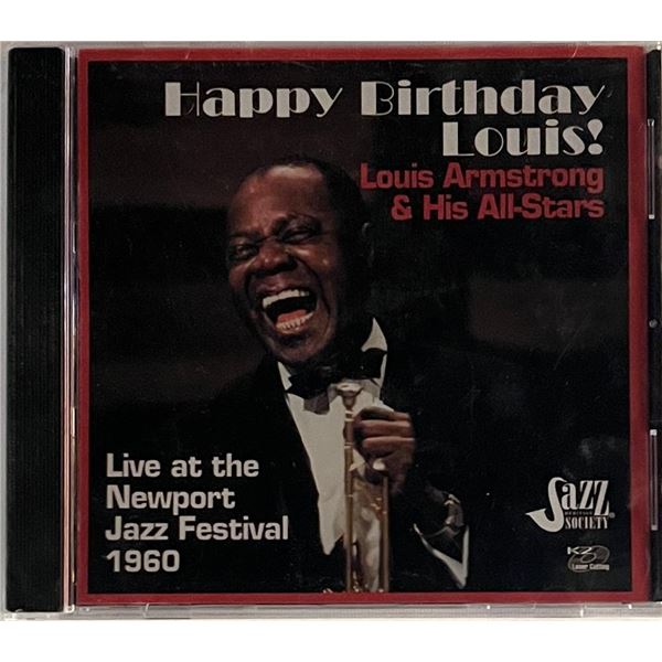 Louis Armstrong Happy Birthday Louis CD. 5x6 inches