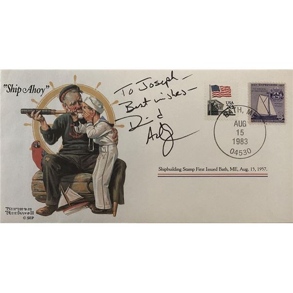 The Secret Storm David Ackroyd signed first-day cover