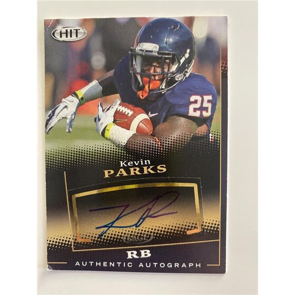 Kevin Parks signed autograph card