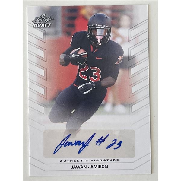 Jawan Jamison 2013 Leaf Draft signed trading card