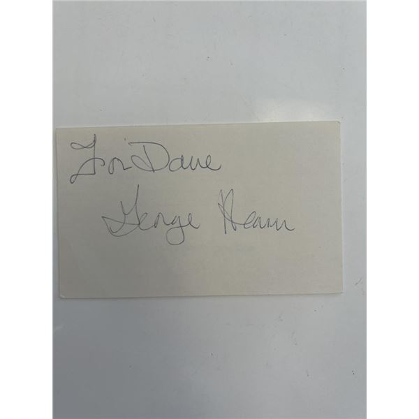 Actor and singer George Hearn original signature