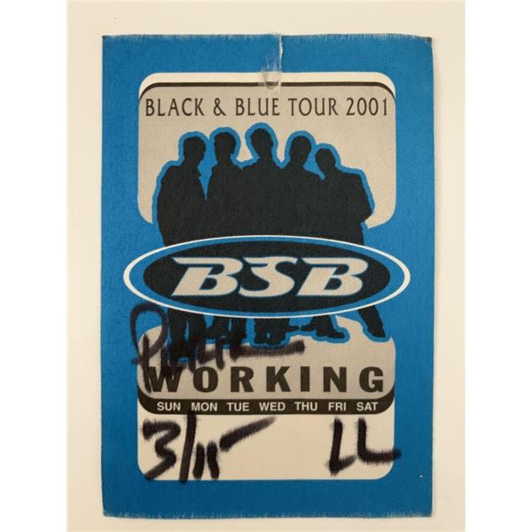 Backstreet Boys Black & Blue Tour 2001 Backstage Pass