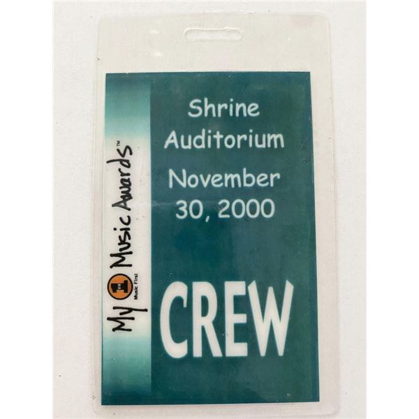 My VH1 Music Awards 2000 Backstage Pass