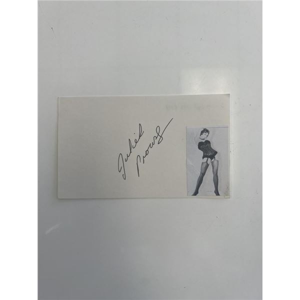 Dancer Juliet Prowse original signature