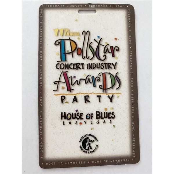 11th Annual Pollstar Concert Industry Awards Party Backstage Pass