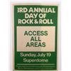 Image 1 : 3rd Annual Day of Rock & Roll Access All Areas Pass