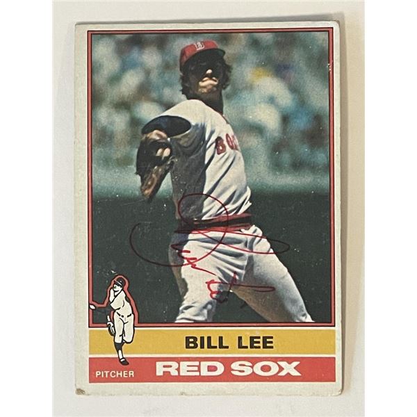 Boston Red Sox Bill Lee 1978 Topps #396 signed trading card