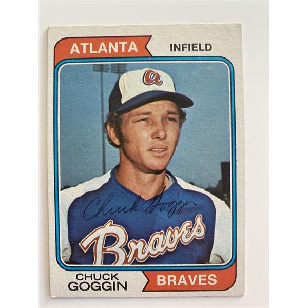 Atlanta Braves Chuck Goggin TCG #457 signed trading card