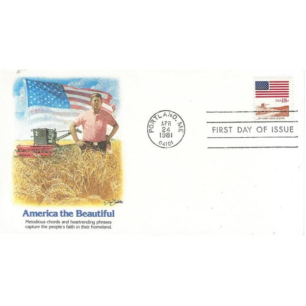 America the Beautiful Farmers FDC