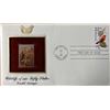Image 1 : Wildlife of Our Fifty States Scarlet Tanager Gold Stamp Replica First Day Cover
