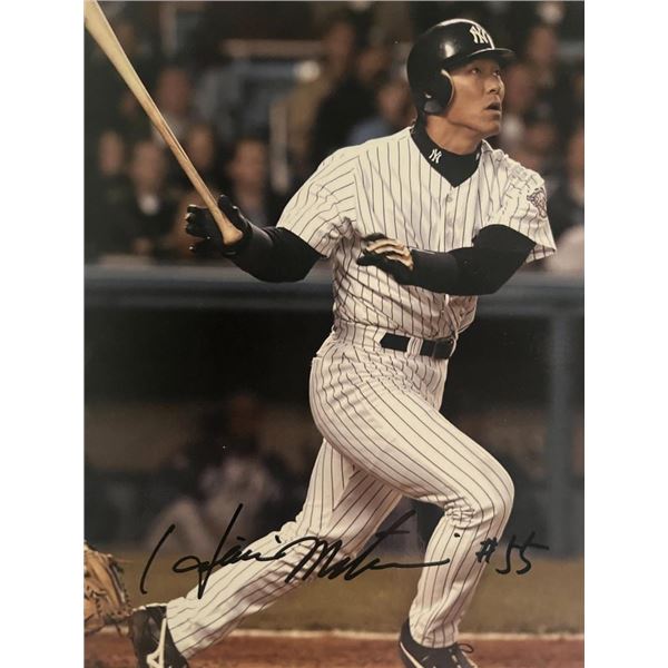 Hideki Matsui facsimile signed photo. 5x7 inches