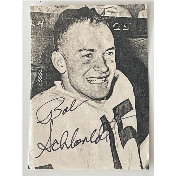 Bob Schloredt signed photo