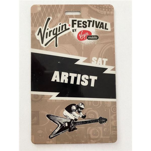 Virgin Festival Artist Backstage Pass