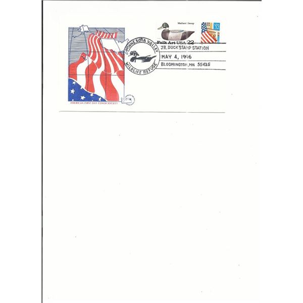 Bloomington, MN. - First Day Cover - JR. Duck Stamp Station - 1996