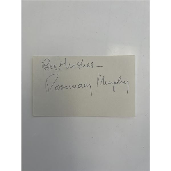 Actress Rosemary Murphy original signature