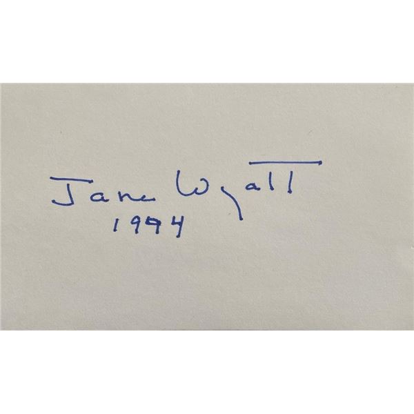 Star Trek Jane Wyatt original signature