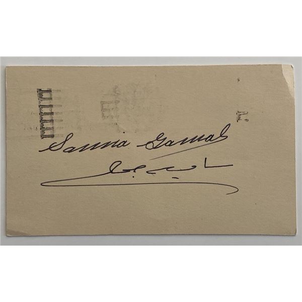 Samia Gamal original signature