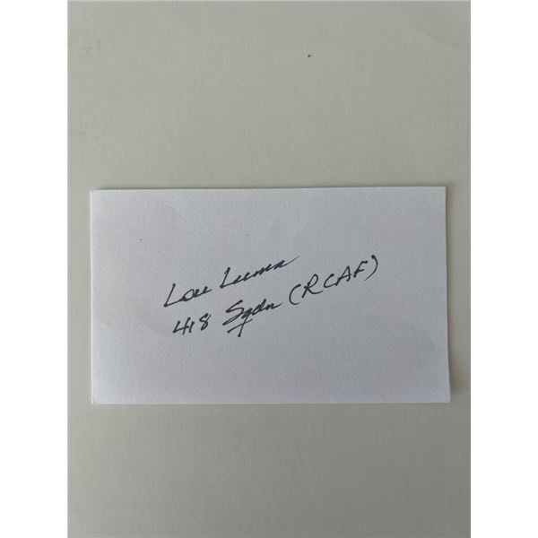 RCAF pilot original signature