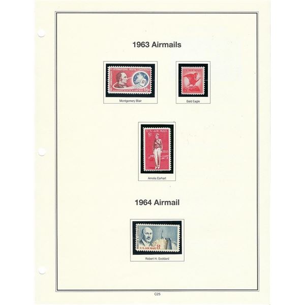 USA 1963-64 Airmails Stamp sheet C66 - C69