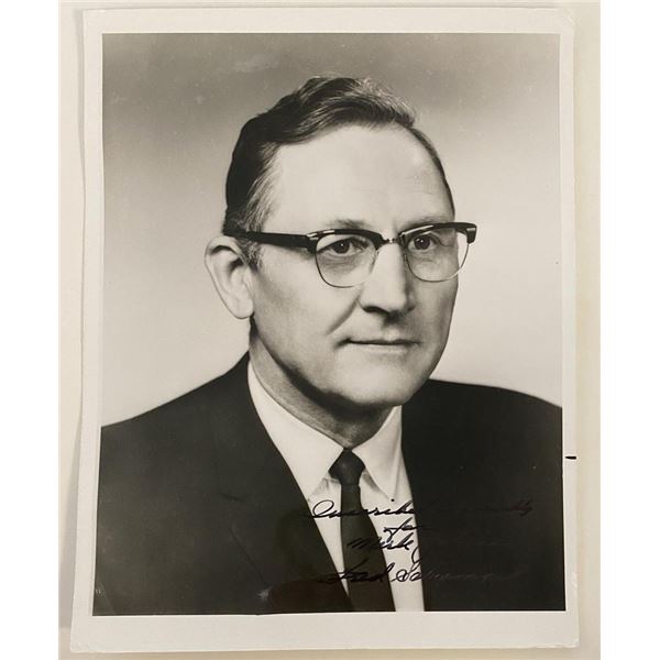 U.S. Representative Fred Schwengel signed photo