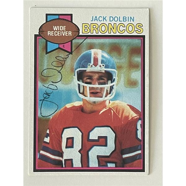 Denver Broncos Jack Dolbin 1979 Topps #484 signed trading card