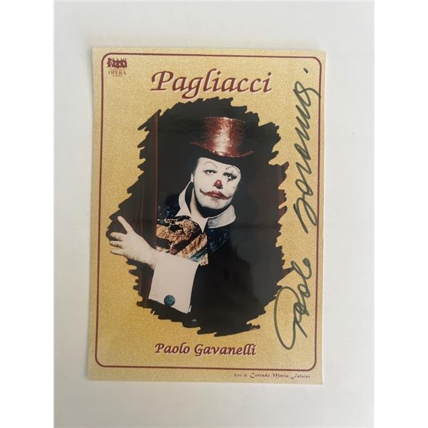 Opera Singer Paolo Gavanelli signed photo