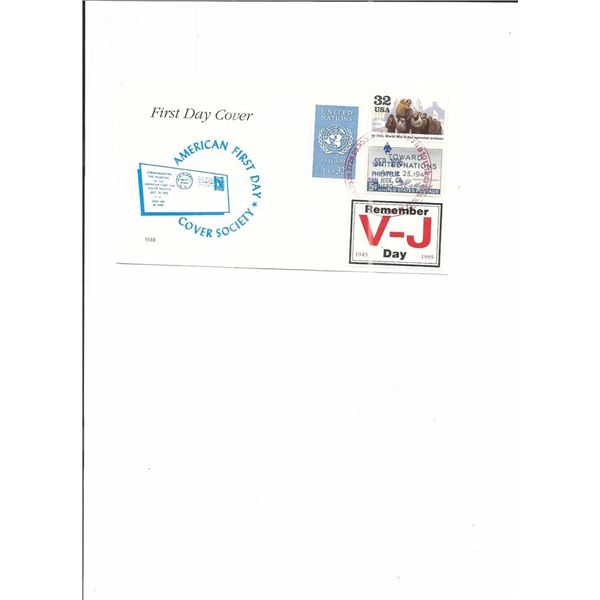 V-J Day 50th Anniversary - First Day Cover - Honolulu, HI - 1995