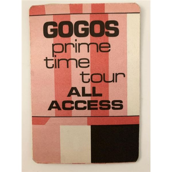 The Go-Go's backstage pass
