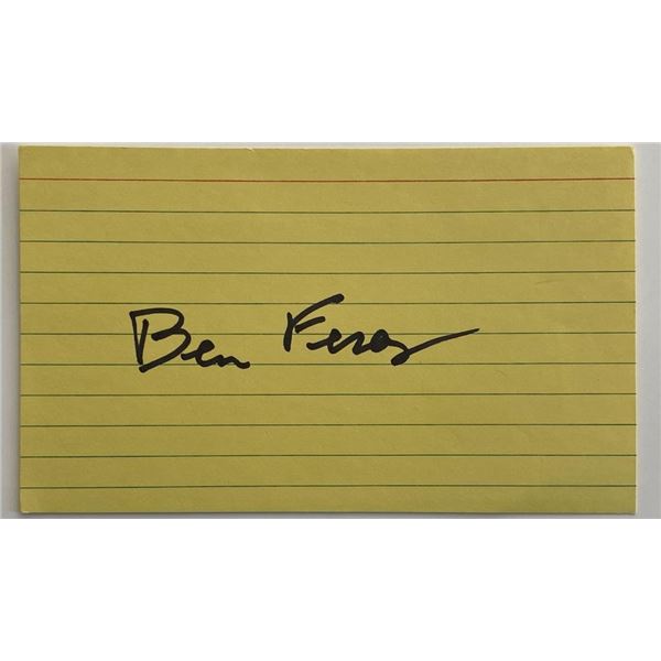 Benjamin Ferencz_x000d_ original signature