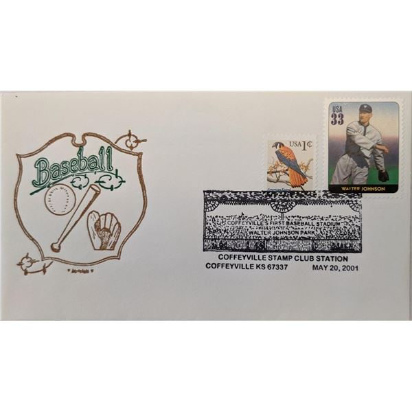 Coffeyville Stamp Club - Baseball Fist Day Cover