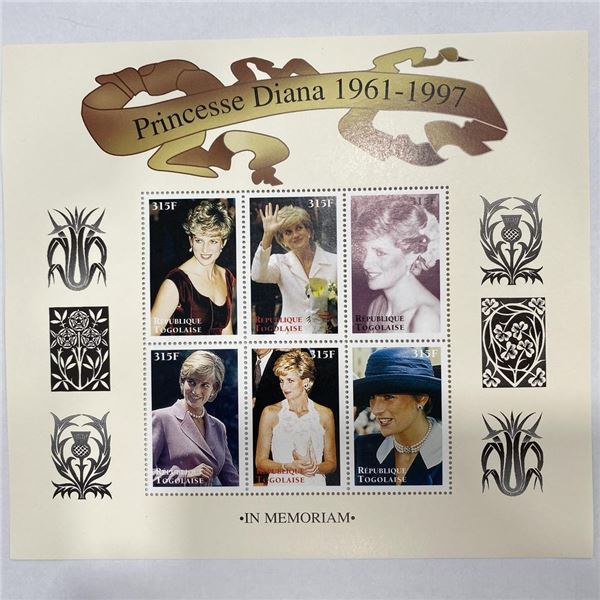 Republique Togolaise Princess Diana commemorative