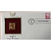 Image 1 : Pacific 97 George Washington Gold Stamp Replica First Day Cover
