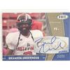 Image 1 : Brandon Underwood 2009 Sage Hit #44 signed trading card