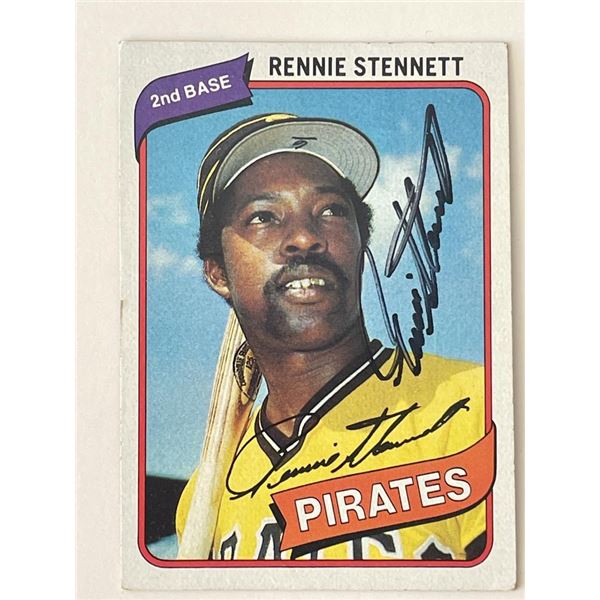 Pirates Rennie Stennett signed trading card