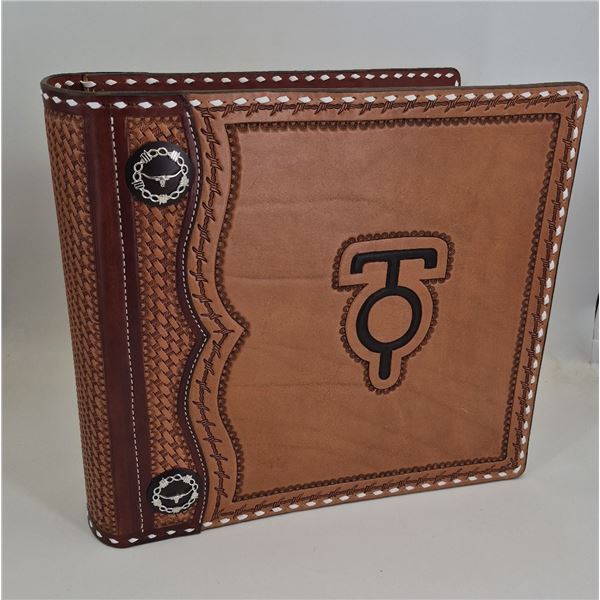 Hand-Tooled Leather Binder