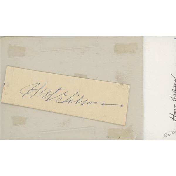 Hoot Gibson signature cut