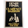Image 1 : Henry Fonda Clarence Darrow Piccadilly Theatre, London 1975 Advertising Flyer