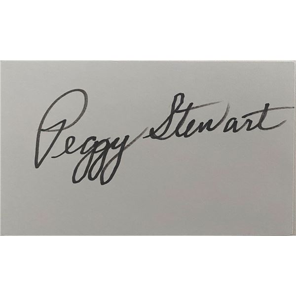 Peggy Stewart original signature