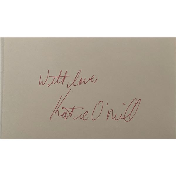 Actress Katie O'Neill original signature