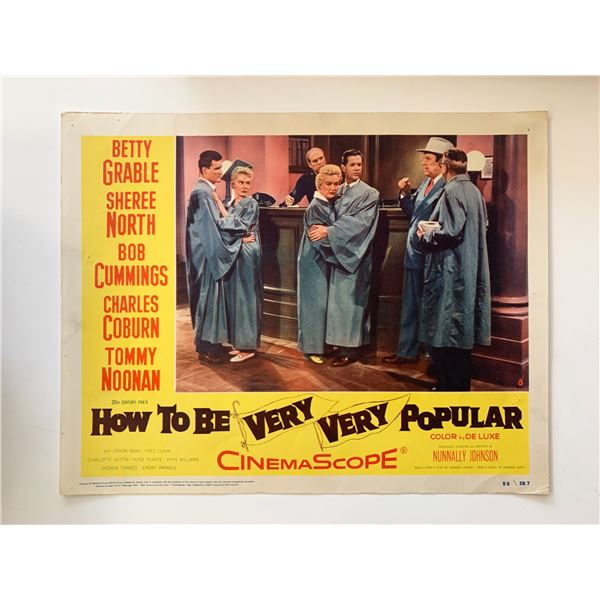How to Be Very, Very Popular original 1955 vintage lobby card