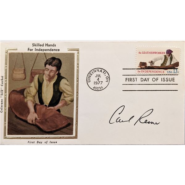 The Dick Van Dyke Show Carl Reiner signed first day cover 1977