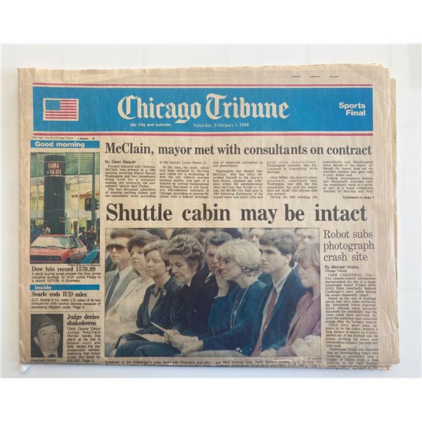 Chicago Tribune Original 1986 Vintage Newspaper