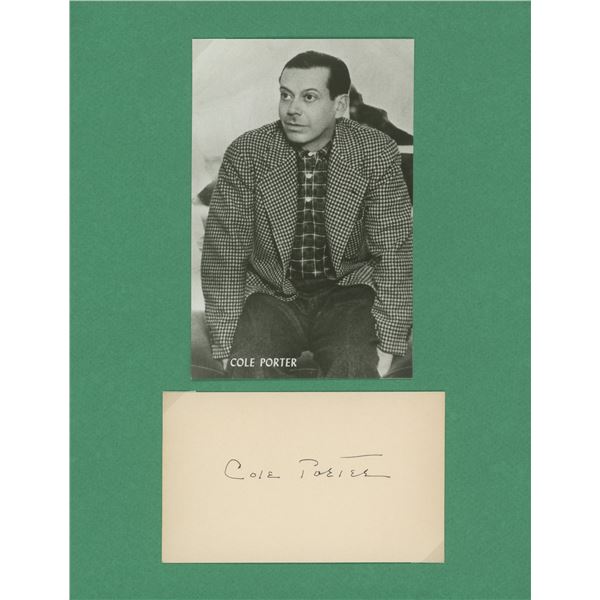 Cole Porter signature cut